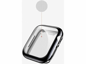 قاب و گلس اپل واچ 40 میلی‌متری سری 4، 5، 6 و اس ای یوسامز USAMS US-BH485 Full Protector Apple Watch Apple Watch 4/5/6/SE 40MM