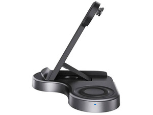 بهترین استند و شارژر وایرلس 15 وات پاورولوژی Powerology 3 in 1 Wireless Powerstand Pro P3IN1QI
