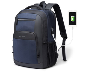 کوله پشتی ضد آب یو اس بی دار بنج BANGE BG-1921 Waterproof Backpack with USB Charging Port