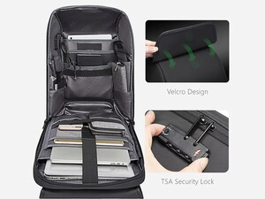 کوله ضد سرقت یو اس بی دار بنج BANGE BG-7276 Premium Anti-Theft Backpack