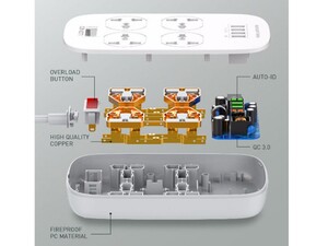 چند راهی 4 سوکت و 4 یو اس بی الدنیو Ldnio SC4407 Power Strip