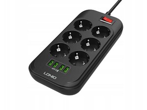 چند راهی 6 سوکت و 4 یو اس بی الدنیو Ldnio SE6403 Power Strip