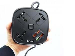 چند راهی و شارژر 3 سوکت و 4 یو اس بی پرووان ProOne SKT02 Power Strip