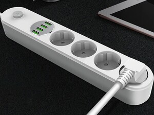 چند راهی 4 سوکت و 4 یو اس بی الدنیو LDNIO SE4432 Power Socket