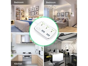 چند راهی 3 سوکت و 6 یو اس بی باوین Bavin 3 Power Socket 6 USB