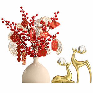 خرید گلدان و دکوری رومیزی طرح گوزن