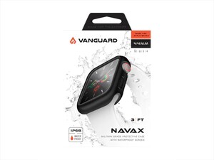 کیس و محافظ صفحه نمایش شیشه ای اپل واچ 44 میلی متر ونگارد Viva Madrid Vanguard Navax Apple Watch 4/5/6/SE 44mm