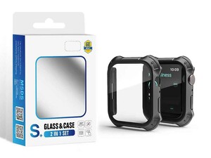 محافظ صفحه نمایش شیشه ای و قاب اپل واچ سری7 سایز 45 میلی متر لیتو LITO S+ Apple Watch Series 7 45mm Armor Glass &amp;amp; Case