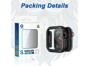 محافظ صفحه نمایش شیشه ای و قاب اپل واچ سری7 سایز 45 میلی متر لیتو LITO S+ Apple Watch Series 7 45mm Armor Glass &amp;amp; Case