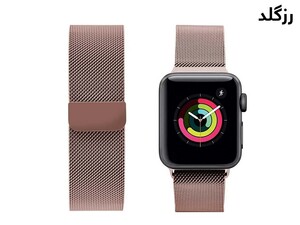 بند فلزی اپل واچ 44 و 45 میلی متر پورودو Porodo iGuard Steel Mesh Band Apple Watch 44/45mm