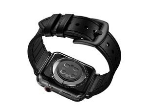 بند چرمی اپل واچ 44 و 45 میلی متر پورودو Porodo iGuard Leader + Silicone Band Apple Watch 44/45mm