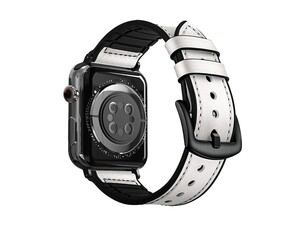 بند چرمی اپل واچ 44 و 45 میلی متر پورودو Porodo iGuard Leader + Silicone Band Apple Watch 44/45mm