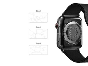 بند چرمی اپل واچ 44 و 45 میلی متر پورودو Porodo iGuard Leader Loop Band Apple Watch 44/45mm