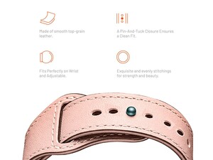 بند چرمی اپل واچ 44 و 45 میلی متر پورودو Porodo iGuard Leader Loop Band Apple Watch 44/45mm