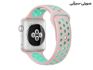 بند سیلیکونی اپل واچ 44 و 45 میلی متر طرح نایک پورودو Porodo iGuard Sport Silicone Band Apple Watch 44/45mm