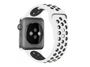 بند سیلیکونی اپل واچ 44 و 45 میلی متر طرح نایک پورودو Porodo iGuard Sport Silicone Band Apple Watch 44/45mm