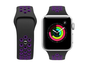 بند سیلیکونی اپل واچ 44 و 45 میلی متر طرح نایک پورودو Porodo iGuard Sport Silicone Band Apple Watch 44/45mm