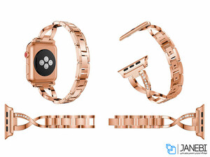 بند فلزی نگین دار اپل واچ Apple Watch Jeweled Metal Bracelet 38/40mm