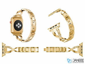 بند فلزی نگین دار اپل واچ Apple Watch Jeweled Metal Bracelet 38/40mm