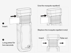 خرید چراغ قوه پاور بانک و حشره کش  قابل حمل Electric Portable Rechargeable USB Mosquito Repellent With Flashlight & Powerbank