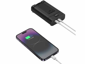 شارژر همراه تایپ سی 20 وات 10000 و هولدر موبایل رومیزی گرین Green Lion 10000mAh Power Bank and Foldable Mobile Stand GNFLDPBSTBK