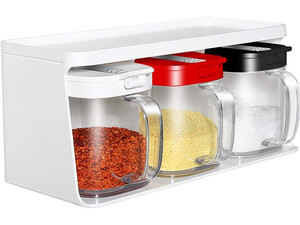 قیمت ظرف ادویه شیائومی  Xiaomi HU0175  Spice Jar Mounted  Plastic Condiment Container