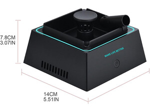 قیمت زیرسیگاری تصفیه هوا بدون دود با نور LED چند منظوره Smokeless 2 in 1 Air Purifier Ashtray Air Purifier Ashtrays with LED Light