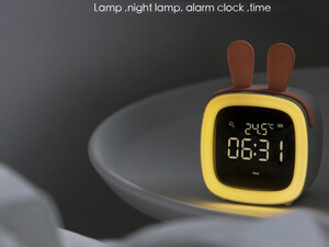 ساعت زنگ‌دار رومیزی دیجیتال Cute digital study alarm clock BD-AC-02