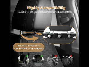 بالش ساپورت جانبی گردن و تکیه سر خودرو قابل تنظیمAdjustable Car Headrest Side Sleeping Neck Support Pillow CHP05