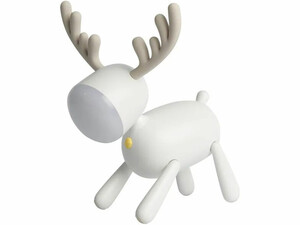 چراغ رومیزی سیلکونی  فانتزی طرح گوزن L17 Cartoon deer small night light USB charging sleep with silicone LED elk light children