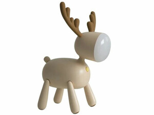 چراغ رومیزی سیلکونی  فانتزی طرح گوزن L17 Cartoon deer small night light USB charging sleep with silicone LED elk light children