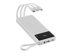 خرید پاوربانک سوپرفست شارژ 10000 راک به همراه چهار کابل داخلی Rock P79 22.5W PD QC Supercharge Powerbank Fast Charge
