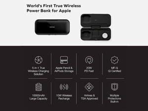 پاوربانک بی‌سیم مومکس مدل ایرباکس 5 کاره Momax Airbox Multi-Device Wireless Charging Power Bank