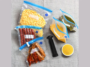 فروش نایلون آشپز خانه  LAIMENG Reusable Vacuum Zipper Bags Vide Packing Bags P275