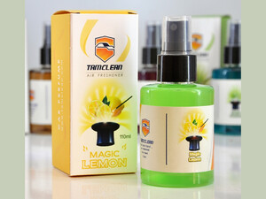 اسپری خوشبوکننده لیمویی 110 میلی لیتر تام کلین Tom Clean deodorizing spray magic lemon model