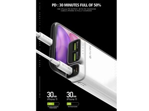 پاور بانک سریع باوین Bavin PC085 10000mah Qualcomm 3.0 & PD Power Bank
