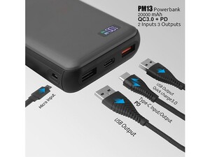 پاوربانک 20000 میلی آمپر پرو وان ProOne PM13 Power Bank 20000mAh