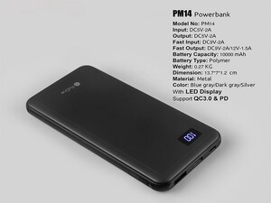 پاوربانک 10000 میلی آمپر پرو وان ProOne PM14 Power Bank 10000mAh