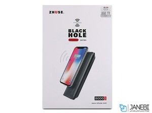 پاور بانک و کیف چرمی Zhuse Black Hole Series ZS-WB-001 8000mAh Power Bank And Leather Bag