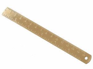 خط کش 15 سانتی متری برنجی Brass ruler scale ruler 15 cm