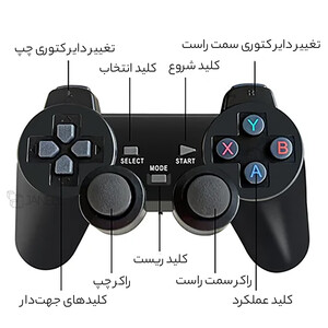 کیفیت کنسول بازی X6 4K HD بی سیم با جعبه بازی مینی بازی های کلاسیک X6 4K HD Wireless Game Console with 15,000+ Classic Mini Games Game Box