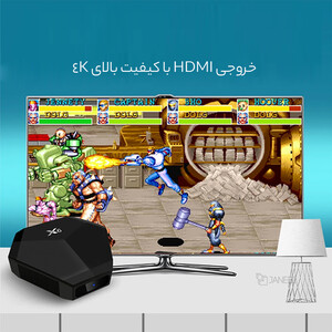 کیفیت کنسول بازی X6 4K HD بی سیم با جعبه بازی مینی بازی های کلاسیک X6 4K HD Wireless Game Console with 15,000+ Classic Mini Games Game Box