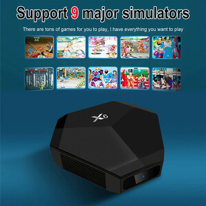 خرید کنسول بازی X6 4K HD بی سیم با جعبه بازی مینی بازی های کلاسیک X6 4K HD Wireless Game Console with 15,000+ Classic Mini Games Game Box