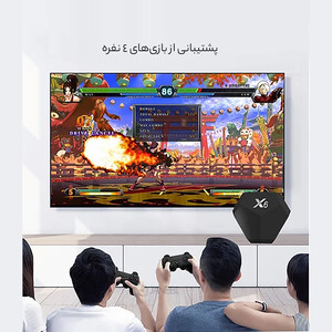 خرید کنسول بازی X6 4K HD بی سیم با جعبه بازی مینی بازی های کلاسیک X6 4K HD Wireless Game Console with 15,000+ Classic Mini Games Game Box