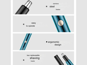 اصلاح کننده موی بینی و ابرو شارژی کیمی Kemei Nose & HIS Eyebrows Hair Trimmer KM-491