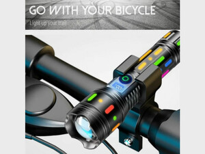 چراغ قوه تلسکوپی فلوروسنت 50 وات Multifunction Telescopic Zoom Fluorescent Light Absorber Flashlight