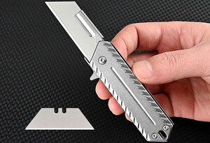 فروش چاقو آنباکسینگ جمع‌شونده کشویی ضدزنگ Stainless steel heavy-duty utility unboxing knife