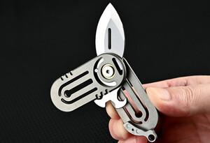 کیفیت چاقو آنباکسینگ چندمنظوره تیتانیومی