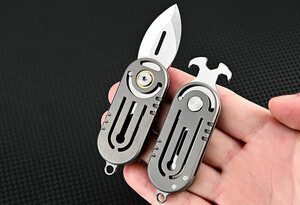 فروش چاقو آنباکسینگ چندمنظوره تیتانیومی