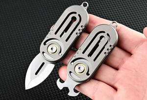 خرید چاقو آنباکسینگ چندمنظوره تیتانیومی Multifunctional titanium alloy unboxing knife sharp